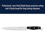 HENCKELS Statement Razor-Sharp 8-inch Slicing Knife, German Engineered Informed by 100+ Years of Mastery, Black/Stainless Steel