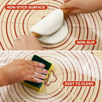 26"x16" Extra Thick Silicone Baking Mat for Pastry and Bread - view 4
