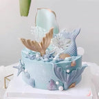 4PCS Marine Theme Fondant Silicone Mold Seaweed Sea Fish Crab Coral Conch Sea Shells Shape DIY Handmade Baking Tools