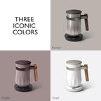 Hot & Cold Drinking Chocolate System - The ALL-NEW Velvetiser from Hotel Chocolat - Kit includes hot chocolate maker, 10 serving taster box, mug and glass - Chalk Edition