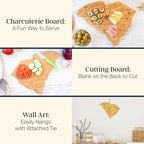 Destination South Carolina State Shaped Cutting Board - view 2