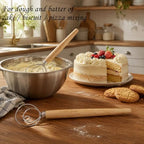 2 Pack Danish Dough Whisk Hook Sourdough Bread Baking Supplies Starter Kit - view 5