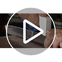 Knife & Tool Sharpener, Restores, Hones & Sharpens Straight & Serrated Knives, Hand-Held Tungsten Carbide Sharpening Tool, White & Blue, 1 Pack - view 7