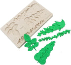 Leaf Fondant Molds, Succulents Trailing Leaves Cake Decorating Silicone Mold for Chocolate Candy Mousse Cookies Marzipan, Kitchen Baking Tools, Clay Resin Projects