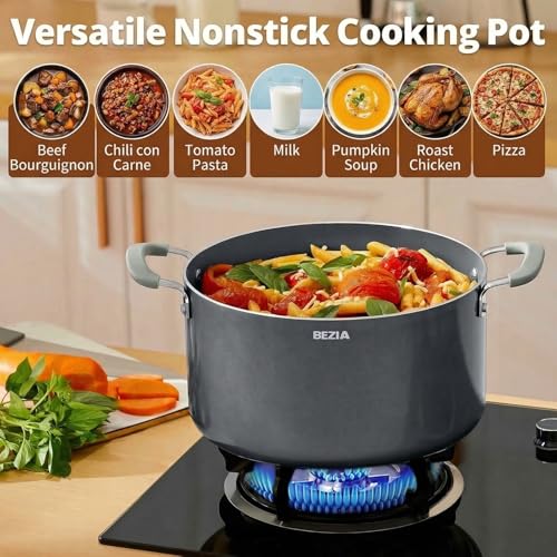 10QT Non Stick Stock Pot with Lid, Ceramic Large Cooking Pot for Soup - view 5