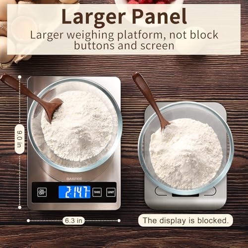 Food Scale, 33lb Kitchen Scale with 1g Precision, USB-C Rechargeable - view 3