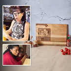 Personalized Recipe Cutting Board - Gift for Wedding, Anniversary, Christmas, Bridal Shower, Housewarming and Other Holidays - Engraved Wooden Cutting Board Gift for Parents, Family, Friends - view 5