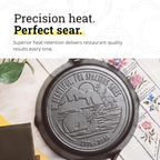 Pre-Seasoned Cast Iron Skillet, 12 Inches, Spacious Skies - view 4