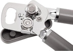 KitchenAid Classic Multifunction Can Opener and Bottle Opener Easy to Use, Razor Sharp Stainless Steel Cutting Wheel, Soft Ergonomic Handles, Gray
