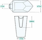 2 Cup (1 Pint | 16 Oz. | 500 mL) Scoop for Measuring Coffee, Pet Food, Grains, Protein, Spices and Other Dry Goods (Pack of 1)