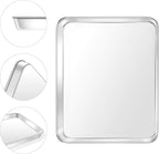 Baking Sheet, Yododo Stainless Steel Baking Pans Tray Cookie Sheet Toaster Oven Tray Pan Cookie Pan, Non Toxic & Healthy, Superior Mirror Finish & Rust Free, Easy Clean & Dishwasher Safe - 19.6 inch
