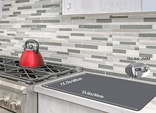 Extra Thick Silicone Mats for Kitchen Counter, 23.6"x15.7", Grey - view 2