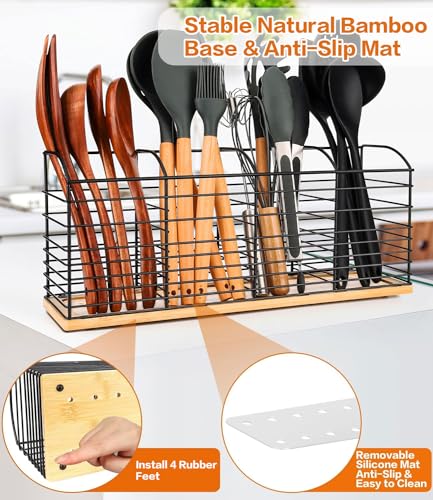 Extra Large Utensil Holder for Kitchen Counter -15.7"x 6.7"x 4.4" - view 5