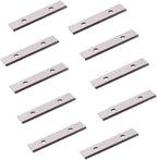 2" (50mm) Paint Scraper Carbide Blades Double-Edged Reversible Replacement Blade (50X12X1.5mm), Pack of 10, Suitable For Most Hand-Held Scrapers By LU&MN