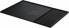 Silicone Coffee Pad, 24-inch x 16-inch Mat, with Removable Baking Tray, Fits Coffee Machines and Baking Sheets, Black