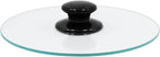 Northwest Enterprises Bacon Press, Round Tempered Glass Bacon Press and Splatter Shield, Perfectly Cooked Flat Bacon Every time! (10 Inch)