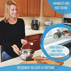 Measuring Cups and Spoons Set, 16-Piece Stainless Steel, Leveler & Chart - view 5