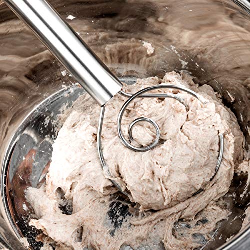 Danish Dough Whisk, 12 Inch Stainless Steel Bread Whisk, 2 Pack - view 5