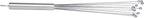 Restaurantware-German Standard 12.6 Inch Ball Whisk, 1 Dishwashable Kitchen Whisk - Ergonomic Handle, Durable, Stainless Steel Manual Egg Beater, Suitable For Whisking, Stirring, Mixing, Beating