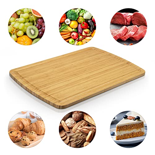 76 cm Extra Large Bamboo Cutting Board for Kitchen, 30 x 20 Inch Large Wooden Cutting Boards with Juice Groove, Thick Butcher Block Cutting Board for Meat Vegetables, Large Charcuterie Board - view 6