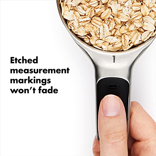 Good Grips 8 Piece Stainless Steel Measuring Cups and Spoons Set & Good Grips Contoured Mess-Free Pepper Grinder - view 3