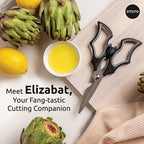 Original Elizabat Kitchen Scissors - Halloween Goth Cute Bat Kitchen Shears, Bat Scissors, Gothic Scissors Utensils - Spooky Bats Halloween Gifts, Cute Gadgets, Kitchen Gadgets - view 2