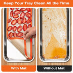 5 pcs Silicone Baking Mats For Harvest Right Freeze Dryer Medium Size Trays (Orange, M - Medium) - view 2