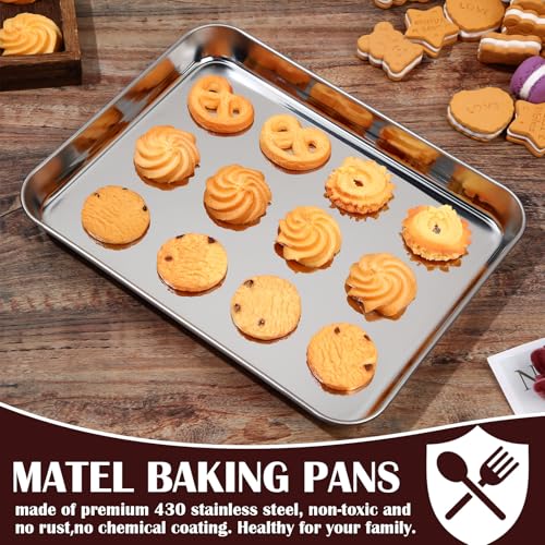 24 Pcs Metal Baking Sheet Pans for Oven, 10 x 8 x 1 Inch - view 6