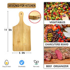 24 Pack Wooden Cheese Cutting Boards,Mini Charcuterie Board Set for Laser Engraving Blanks,Small Charcuterie Boards with Handle,Bulk Wood Cutting Board - view 2