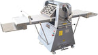 Commercial Dough Roller Sheeter 750W Vertical Dough Danish Pastry Machine Dough Laminator 0.04"-1.96"(1mm-50mm) Crisping Thickness Pasta Roller Bread Shortening Machine 110V
