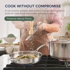 Pro-Smart 9-Piece, 3.1mm Tri-Ply Clad Stainless Steel Cookware Set - view 4