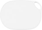 Li&Zhao Plastic Cutting Boards for Kitchen - Chopping Board Small Cutting Board for Meat Cutting Mats for Kitchen Cooking(White)