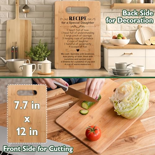 Daughter Birthday Gifts from Mom Dad Parents, Popular Daughter Cutting Board Gift for Valentines Day Mothers Day, Wedding - view 2