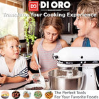 DI ORO Silicone Spatula Set - 600F Heat Resistant, 5-Pc Stone - view 6