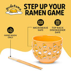 Sanrio Gudetama Yellow Egg, Ramen Bowl with Chopsticks, 20oz - view 3