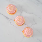 Pastry Tek 6 Cavities Rose Baking Mold, 1 Oven-Ready 3D Rose Mold - Flexible, Freezable, White Silicone Chocolate Mold, Easy Release, For Making Candies or Chocolates - Restaurantware