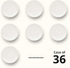 Stoneware Narrow Rim Commercial Grade Dinnerware, America White, Plate 5.5", Case of 36