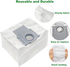 16 Pack Dust Bags Compatible with Roborock Q Revo Robot, Qrevo MaxV, S8 Max Ultra, S8 MaxV Ultra, QV 35A, Qrevo S5V, QV35S, Saros 10, 10R, Z70, S5X, Qrevo Edge S5A Robot Vacuum, 2.7L Large Capacity