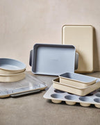 Caraway Non-Stick Ceramic 9” Square Pan - Naturally Slick Ceramic Coating - Non-Toxic, PTFE & PFOA Free - Perfect for Brownies, Lemon Bars, Cakes, & More - White