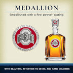 Ohio State Capitol Decanter | 24 OZ Whiskey Decanter for Liquor with Airtight Stopper | Expertly Crafted Pewter Glass Clear - view 4