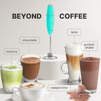 Zulay Kitchen Milk Frother with Patented Tornado Triple Whisk – Handheld Foam Maker for Coffee, Lattes, Matcha & Hot Chocolate – Rich, Creamy Froth in Seconds