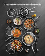 11-Piece Hybrid Stainless Steel Cookware Set, Non Stick Pots and Pans - view 2
