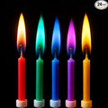 by Tugba Aydan - 24 Count Birthday Cake Candles Happy Birthday Candles Colorful Candles Holders Included