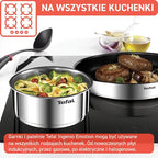 Tefal Ingenio L897SK04 20-Piece Cookware Set, Frying Pans with 2 Removable Handles, Induction, Non-Stick Coating, Stackable, Dishwasher Safe, Emotion L897SK04, Silver - view 6
