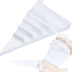 XXL 22 Inch Extra Large Piping Bags,100 Pack Disposable Pastry Bags,Thick Anti-Burst Icing Piping Pastry Bags For Frosting Decorating Cake Cupcake Cookie (XL 22 Inch-100 Pack)