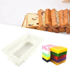 TUKE Large Soap Loaf Mold Silicone for Homemade Swirling Soap Making Supplies 1.2L Non-Stick Silicone Baking Mold
