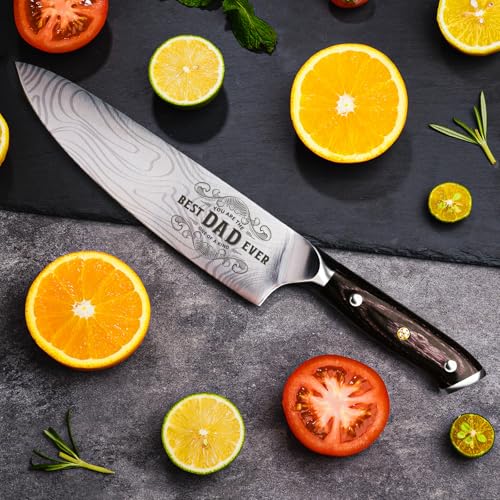 Gifts for Men Dad Christmas Day from Daughter Son Kids, 8 inch Pro German 1.4116 Chef Knife, Best Kitchen Knife Gifts Set for Him husband Birthday Anniversary 20 cm - view 2