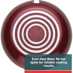 Essence, 20 Piece Non-Stick pots and pans Cookware Set, Red - view 5