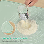 Silicone Pastry Non Stick Baking Mat 24"*16" Dough Rolling Edge Heightening - view 2