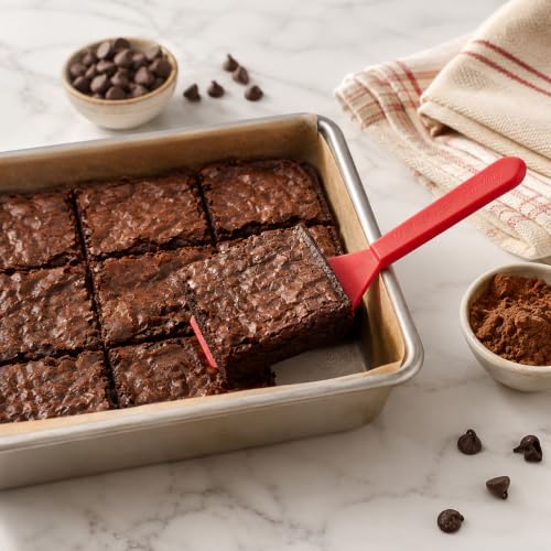 Mrs. Anderson’s Baking Mini Brownie Serving Spatula, 8-Inches x 1.5-Inches, Heat-Resistant Flexible Nonstick Silicone, Red - view 3